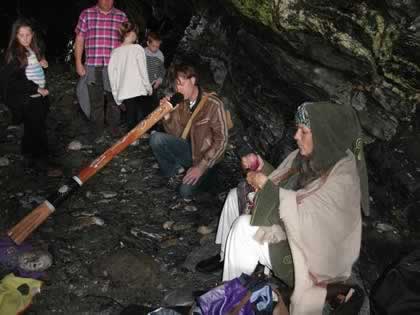 Sound Meditation in Merlin's Cave