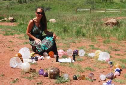 Gina with Crystal Skull Grid - Garden of the Gods
